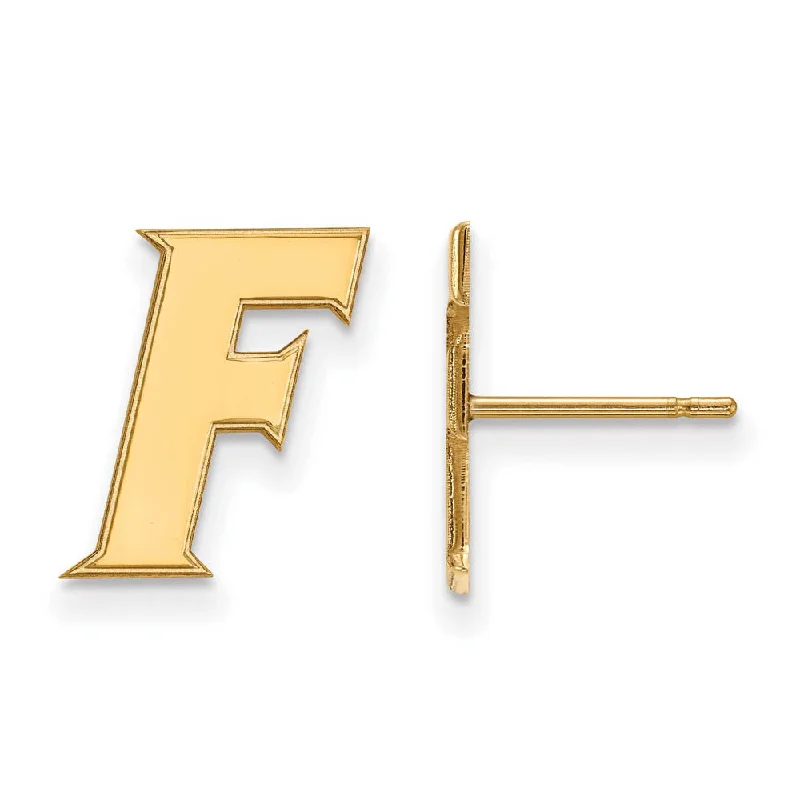 Ladies earrings timeless classics-14k Yellow Gold University of Florida Small Post Earrings