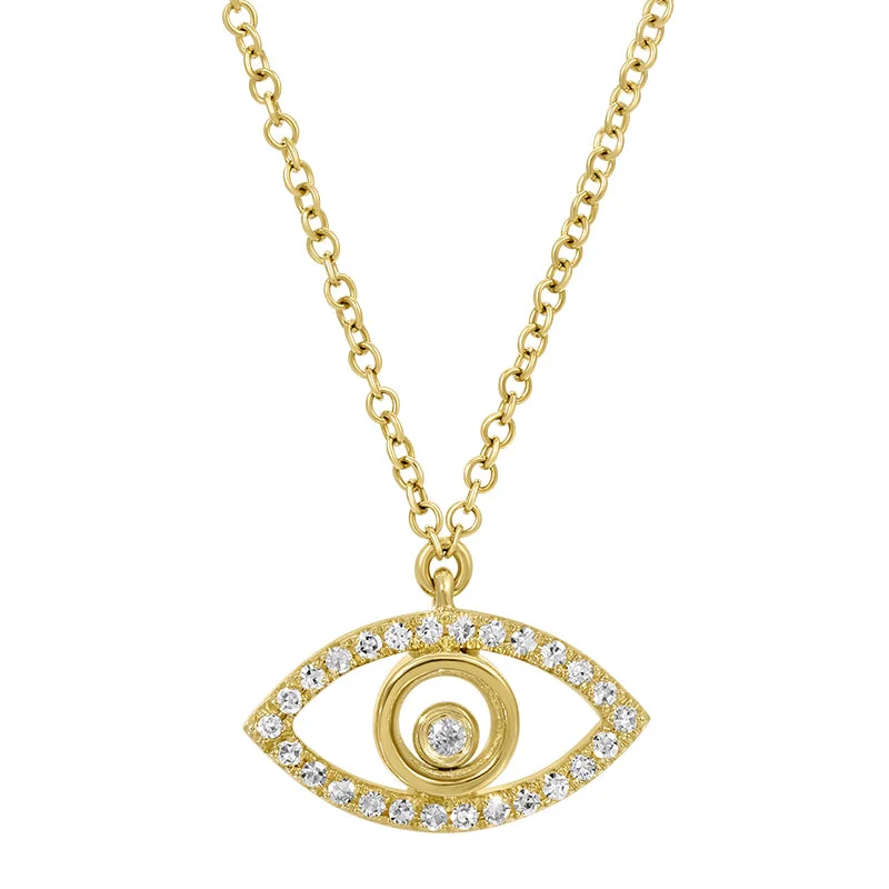 Ladies necklaces online trends-LYLA EVIL EYE NECKLACES