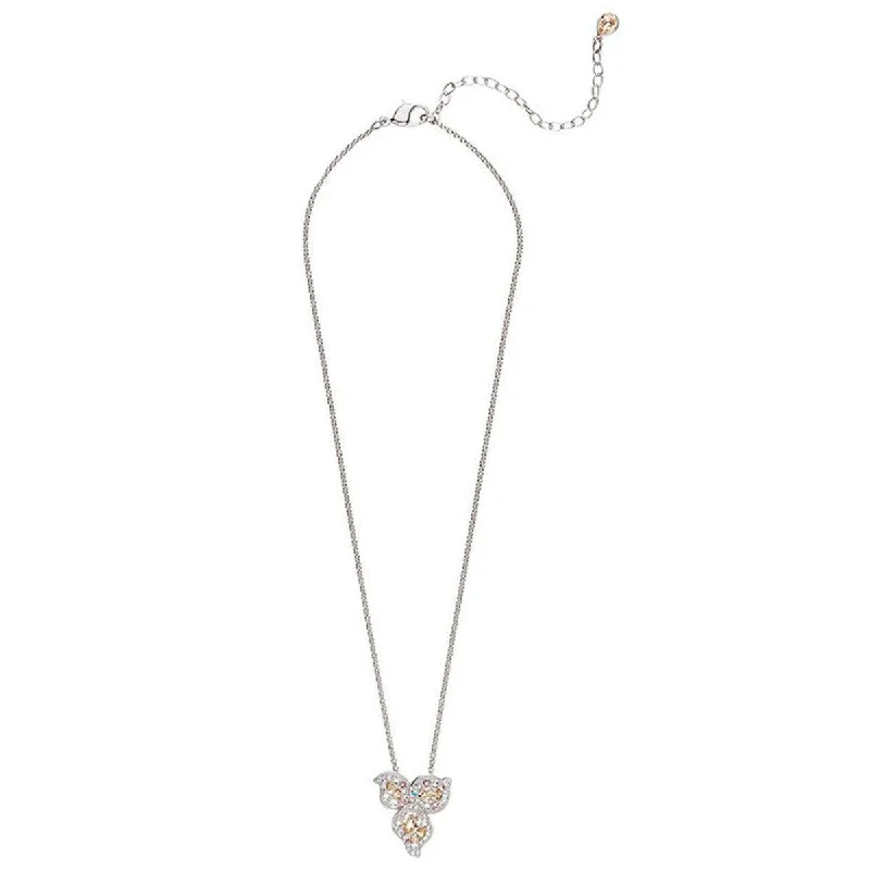 Ladies necklaces premium brands-Swarovski Women's Pendant Necklace - Graceful Bloom Palladium Plated | 5455660