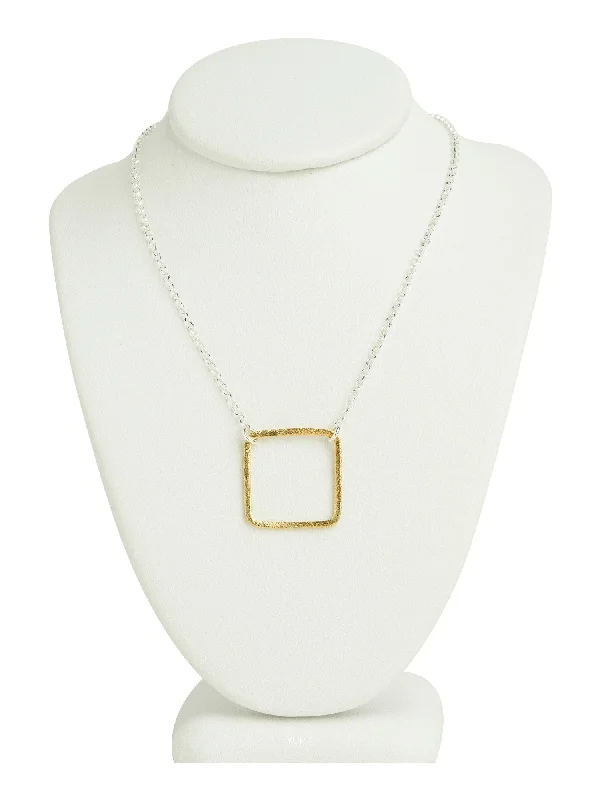 Ladies necklaces event glamour-Medium Square Necklace