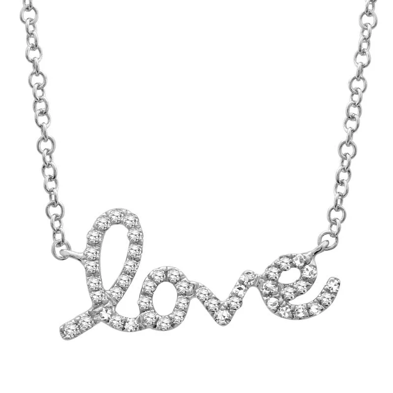 Ladies necklaces cultural patterns-JAIMEE LOVE SCRIPT LOVE NECKLACE