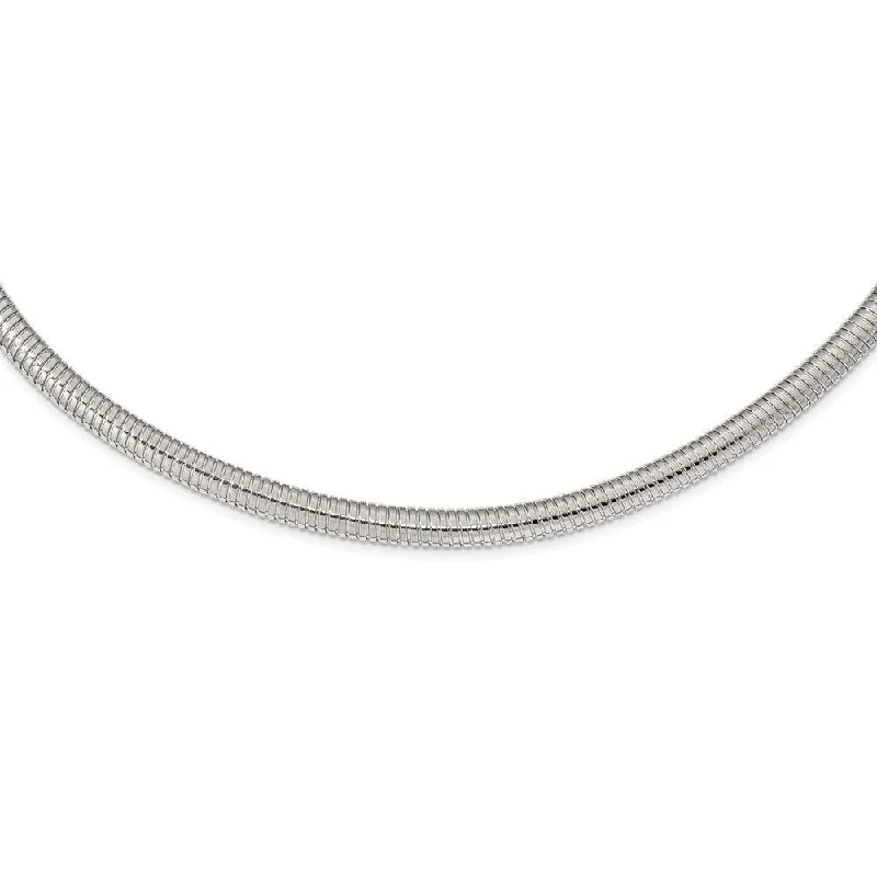 Ladies necklaces festive gifts-Stainless Steel Polished 8mm 18in Necklace