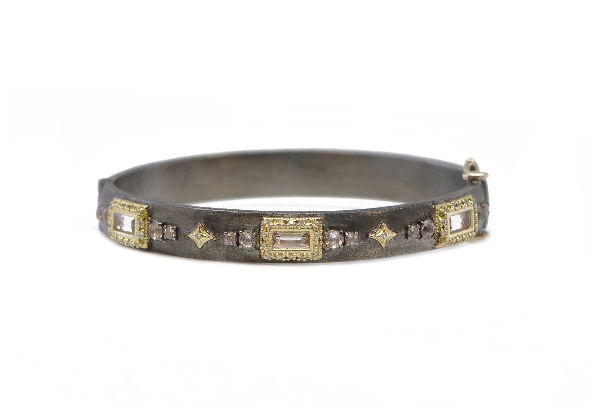 Ladies bracelets retro charm-Crivelli and Morganite Huggie Bracelet