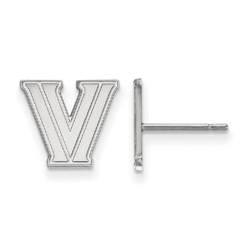 Ladies earrings shop finds-Sterling Silver Villanova University XS (Tiny) Post Earrings