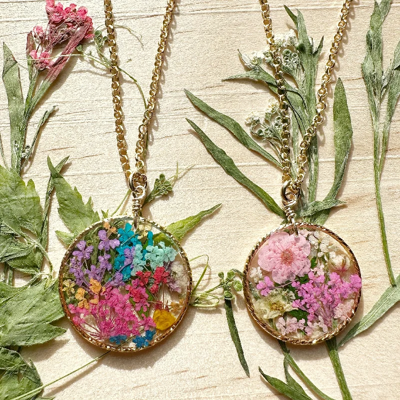 Ladies necklaces diamond drops-Efflorescence of Nature Necklaces - BG103