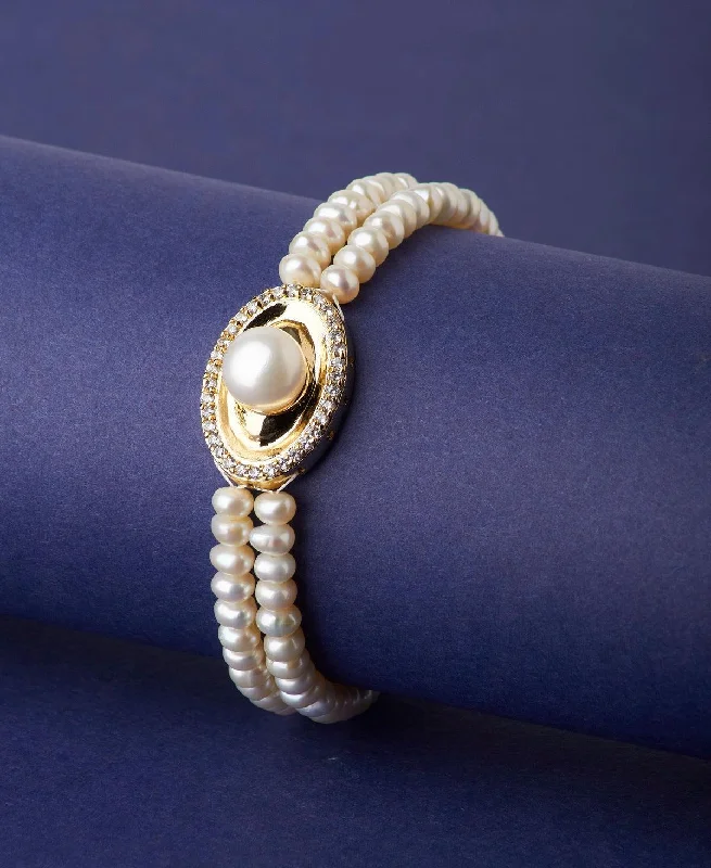 Ladies bracelets love day-Beautiful Real Pearl Bracelet