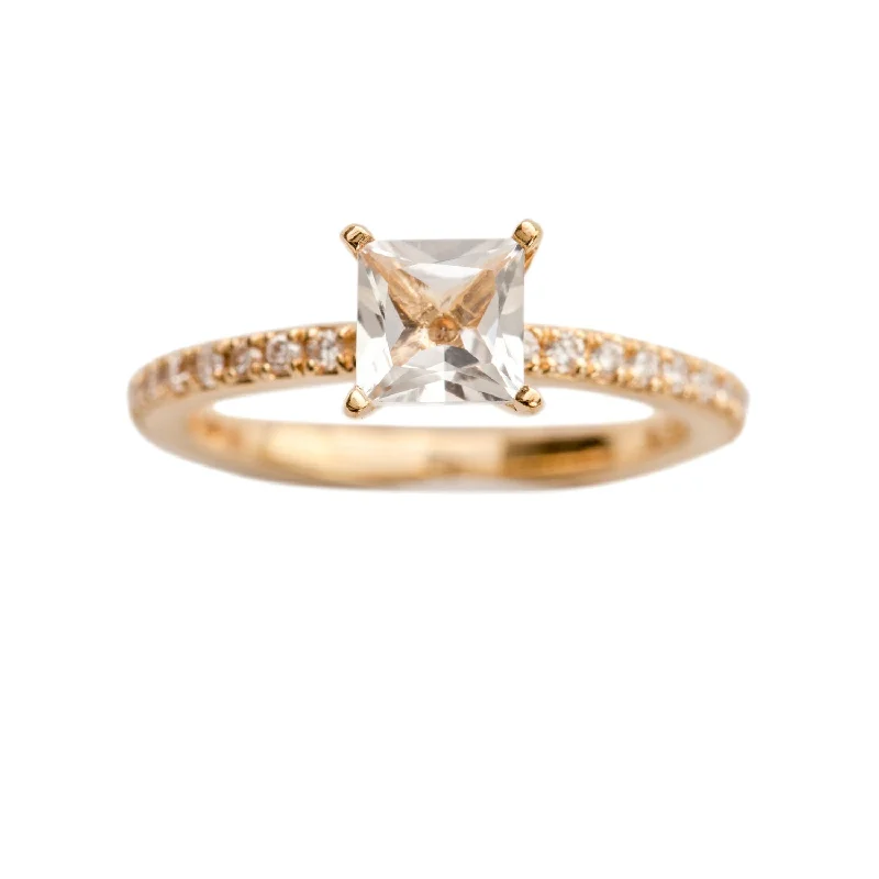 Ladies engagement rings platinum styles-Firenze Engagement Ring Gold, White