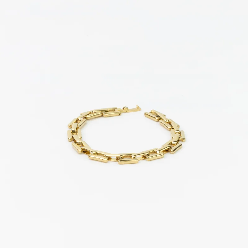 Ladies bracelets refined charm-Clara Square Chain Bracelet