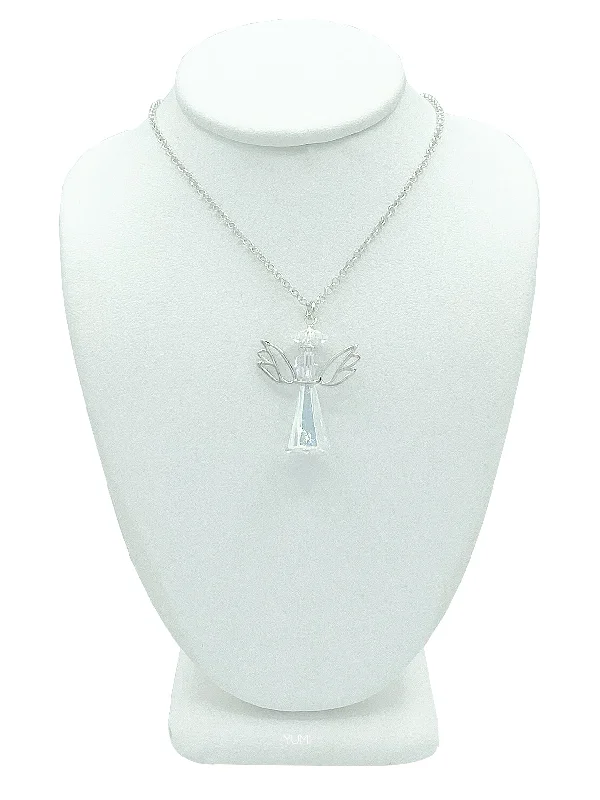 Ladies necklaces shopping sites-Angel Crystal Necklace