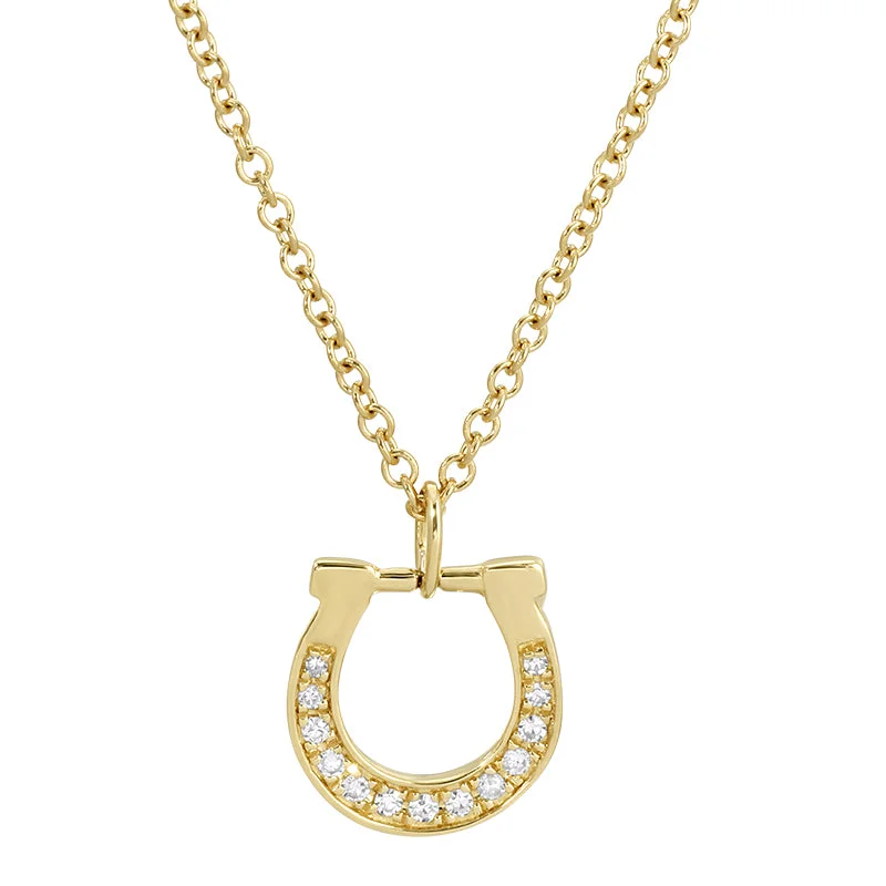 Ladies necklaces global appeal-MABLE SMALL HORSESHOE NECKLACE