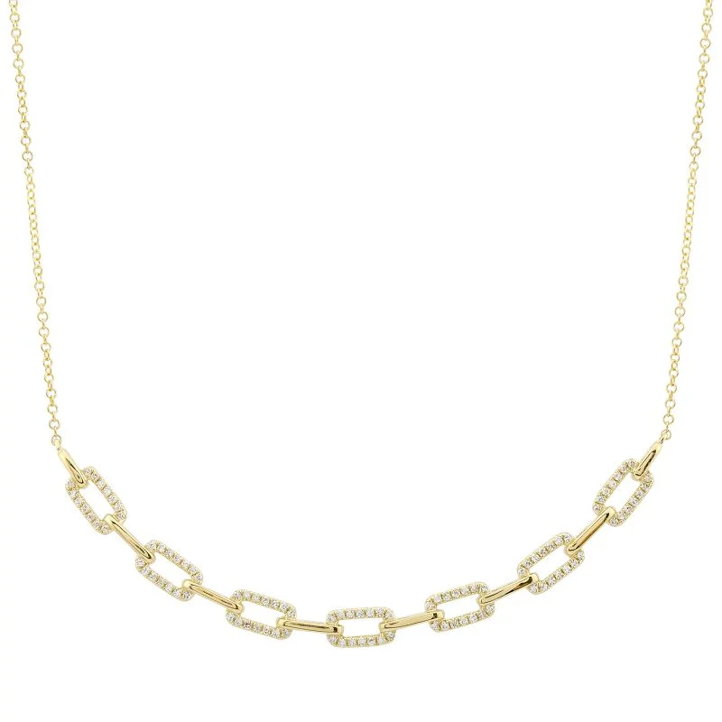 Ladies necklaces relaxed looks-DARCY DIAMOND SEVEN  LINK NECKLACE