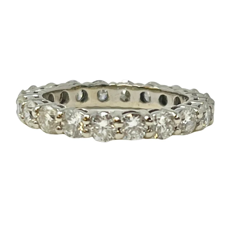 Ladies rings gold-plated-14K White Gold Diamond Eternity Ring