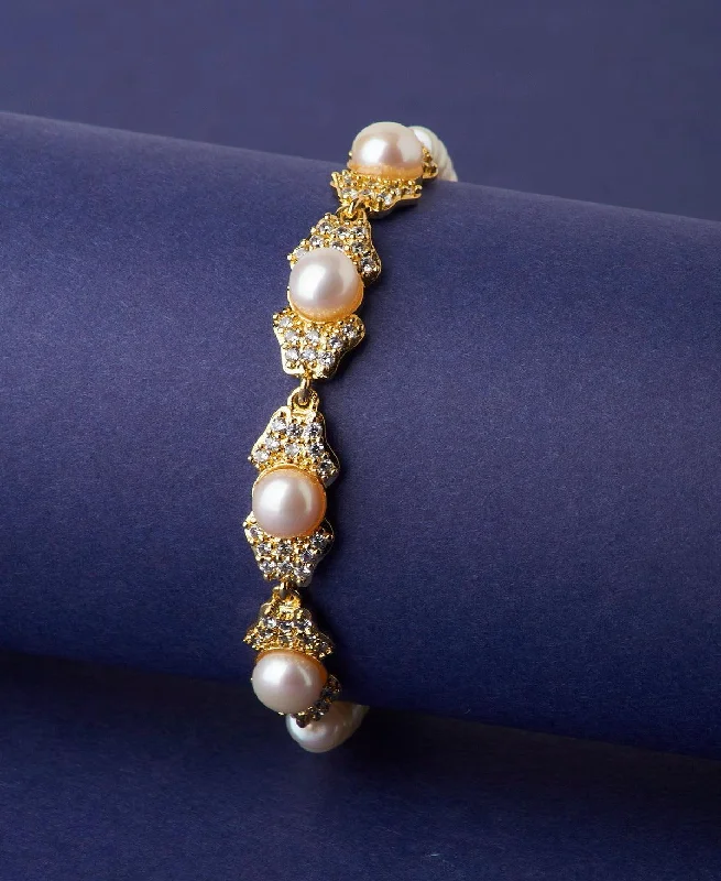 Ladies bracelets festive gifts-Beautiful Real Pearl Bracelet