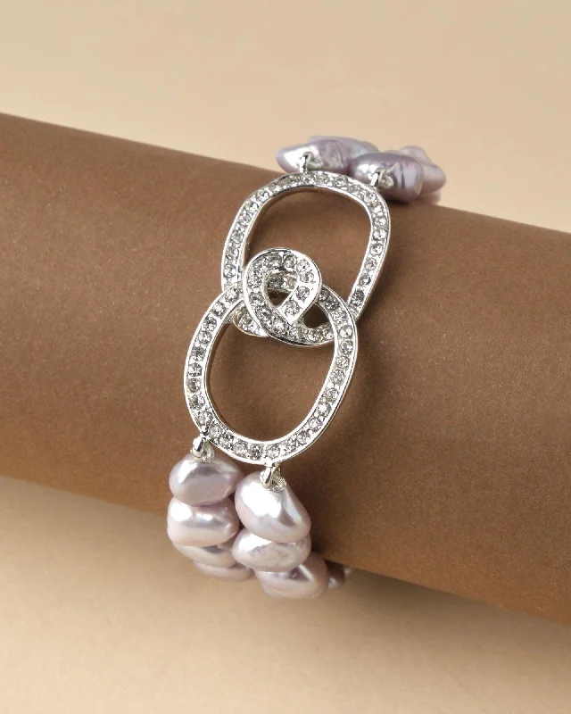 Ladies bracelets online deals-Fashionable Pearl Bracelet A02116