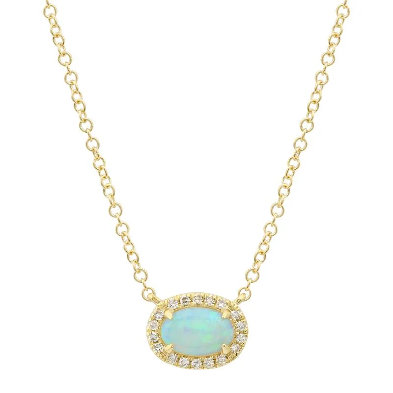 Ladies necklaces faux jewels-SCARLETT OPAL NECKLACE.