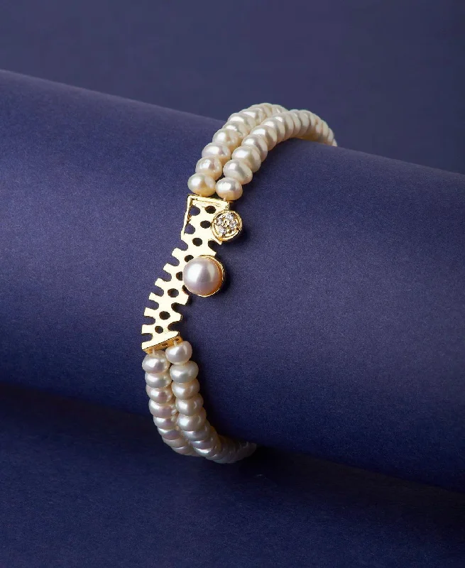 Ladies bracelets friend bands-Elegant Real Pearl Bracelet