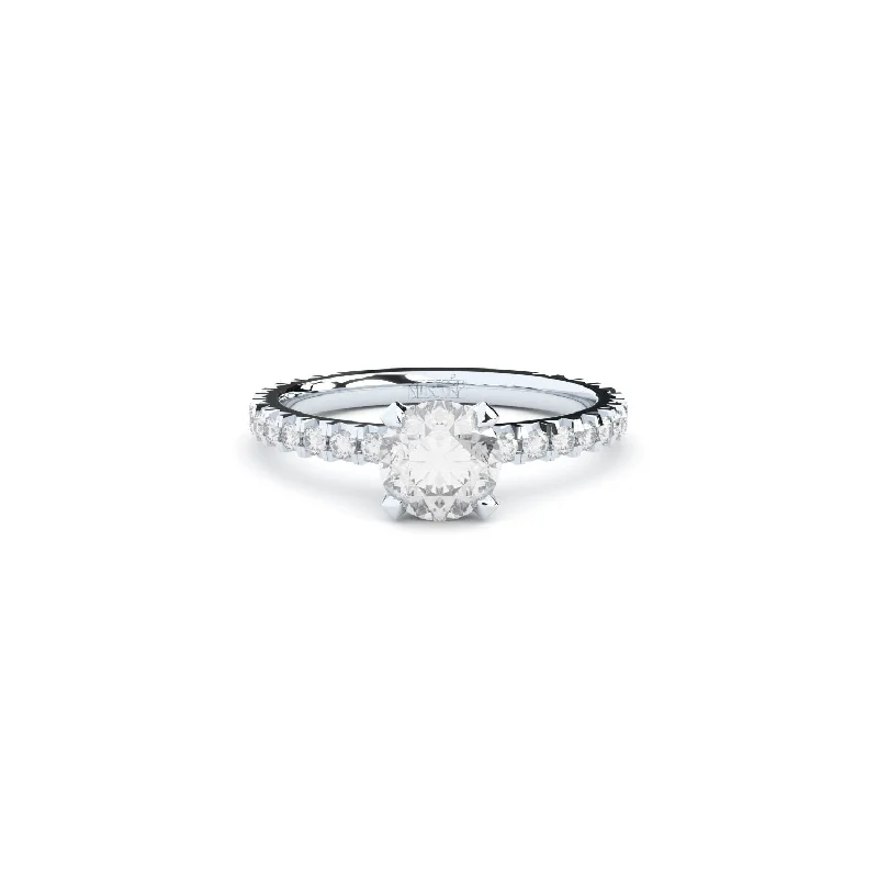 Ladies engagement rings unique picks-Tiny Clash+ Engagement 14K Whitegold Ring w. 1.40ct Lab-Grown Diamonds