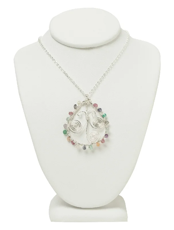 Ladies necklaces standout pieces-Abstract Whirlwind Necklace