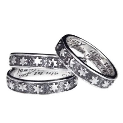 Ladies rings worldwide trends-English:  Many Are The Starrs I See Sterling Silver Ring