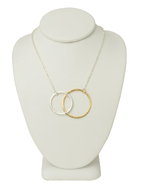 Ladies necklaces bespoke options-Abstract Circle Necklace