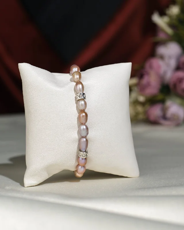 Ladies bracelets exclusive editions-Elegant Pink 1 line Bracelet