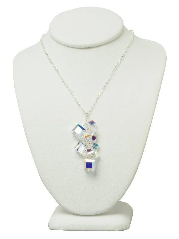 Ladies necklaces star styles-Crystal Charm Necklace