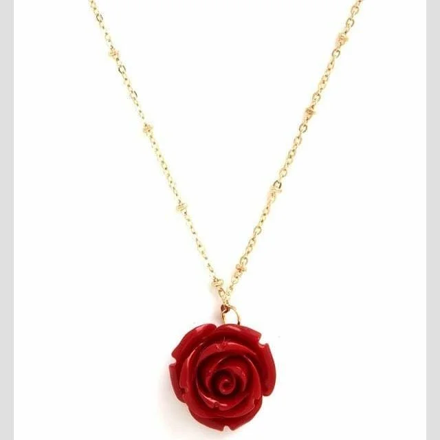 Ladies necklaces event glamour-Rose 14kt Gold Fill Necklace